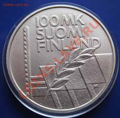 Финляндия. Юбилейные 100 марок 1994, 1992. Серебро. - IMG_0202.JPG