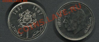 Морокко 1 дирхам 1987 - Морокко-1-дихрам-1987