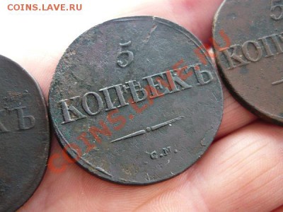 три пятака 1831г.СМ 1832г.СМ 1835г.СМ 23.11.2012г.23-00 МСК - P1040960.JPG