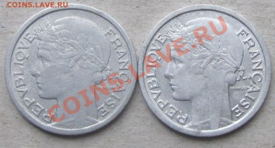 Две однофранковые монеты 1948 года - IMG_3372.JPG
