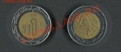 Мексика 1 песо 1993 - Мексика-1-песо-1993