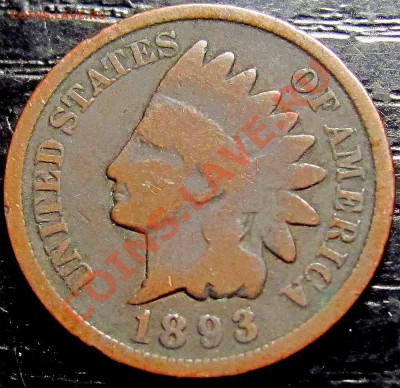 U12 США 1¢ 1893 Indian Head Cent до 26.11 в 22°° - U12 1c 1893_1