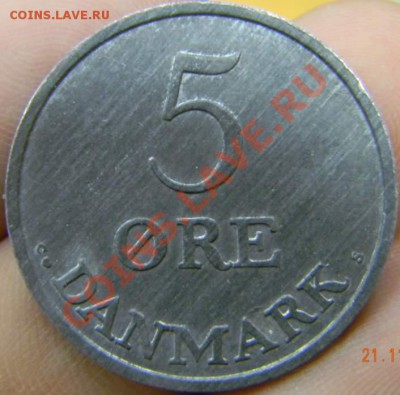 5 оре Дания цинк 1956г. UNC - DSCN3913_thumb