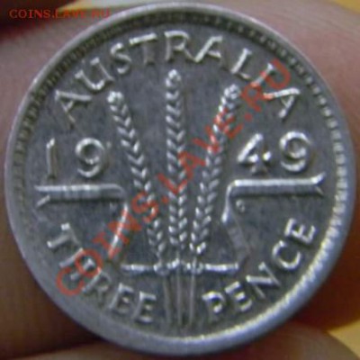 3 пенса Австралия 1949г. - DSCN3901_thumb
