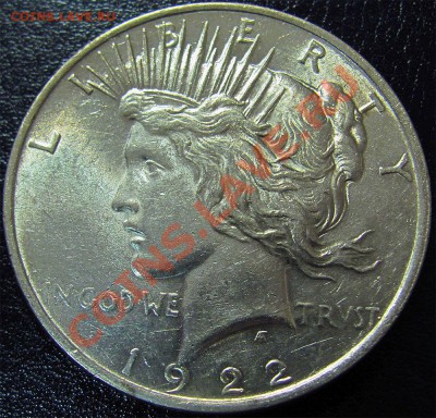 U19 Ag США 1$ Peace Dollar 1922 до 27.11 в 22°° - U19 USA 1$ 1922_1