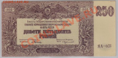 250 руб. 1920 г. ГК ВСЮР UNC до 27.11 21.00 мск - 005 (2)