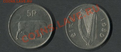 Ирландия 5 пенсов 1980 - Ирландия-5-пенсов-1980