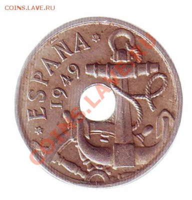 ИСПАНИЯ.50 СЕНТИМО.1949(56).ЯКОРЬ. до 28.11.12 в 22.00мск - Испания 50 сентимо 1949 1.JPG
