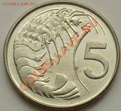 КАЙМАНОВЫ О-ВА - 5 центов 1992 - КревеДка - до 28 НОЯБРЯ - 434