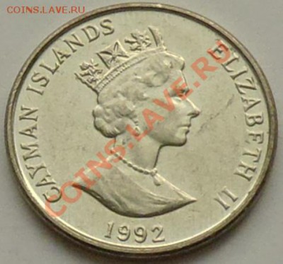 КАЙМАНОВЫ О-ВА - 5 центов 1992 - КревеДка - до 28 НОЯБРЯ - 435