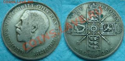 Великобритания: Ag-500 флорин 1920 Георг 5 до 27.11 22-00 - Флорин 1920.JPG