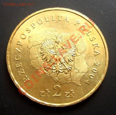 ПОЛЬША 2 злотых (2004) Слазское в-во до 26.11 (22.00) - Польша 2 злотых (2004) Слазское воеводство (2004) Р