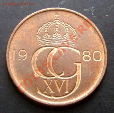 ШВЕЦИЯ 5 эре (1980) до 26.11 (22.00) - Швеция 5 эре (1980) А