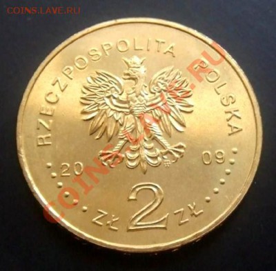 ПОЛЬША 2 злотых (2009) Ежи Попелушко до 26.11 (22.00) - Польша 2 злотых (2009) Ежи Попелушко Р