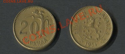 Финляндия 20 марок 1954 - Финляндия-20-марка-1954