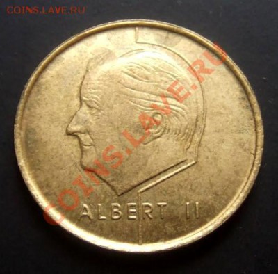 БЕЛЬГИЯ 5 франков (1998) фр.яз. до 26.11 (22.00) - Бельгия 5 франков (1998) Фр. А