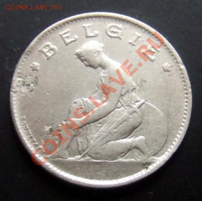 БЕЛЬГИЯ 1 франк (1923) голл.яз. до 26.11 (22.00) - Бельгия 1 франк (1923) Голл. А