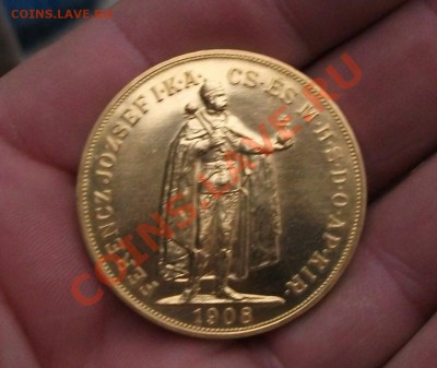100 KORONA 1908 год золото - DSCF1046яя
