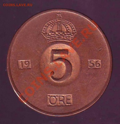ШВЕЦИЯ.5 ОРЕ.1956. до 29.11.12 в 22.00мск - ШВЕЦИЯ 5 оре 1956 1.JPG