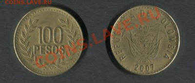 Колумбия 100 песо 2007 - Колумбия-100-песо-2007