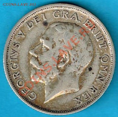 Великобритания: Ag-925 шиллинг 1919 Георг 5 до 28.11 22-00 - Шиллинг 1919-2
