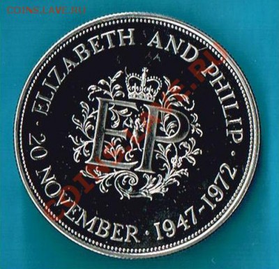 Великобритания: Ag-925 Крона 1972 ПРУФ до 28.11.12, 22-00 - Крона 1972-1