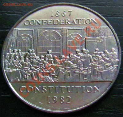 U32 Канада 1$ 1982 UNC Конституция до 30.11 в 22°° - U32 1$ 1982 Canada_1