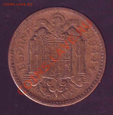 ИСПАНИЯ.ПЕСЕТА.1944. до 30.11.12 в 22.00мск - испания. песета 1944 2.JPG