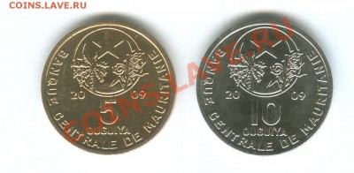 5 и 10 угий 2009 Мавритания до 28.11.2012 - 100
