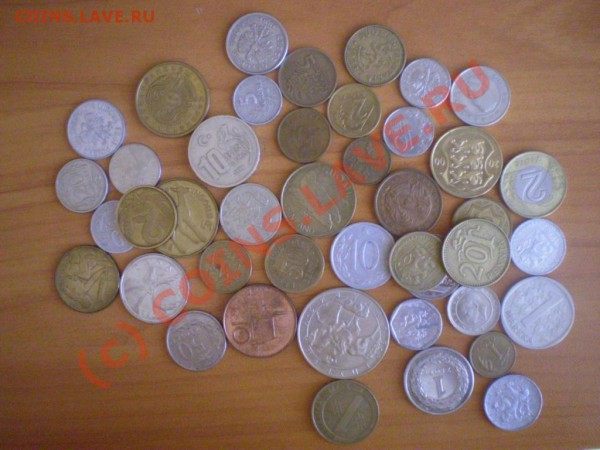 43 иностранных монеты - P1010490.JPG