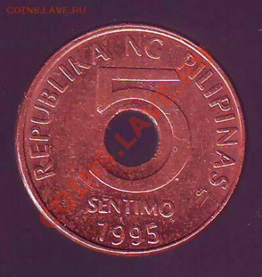 ФИЛИППИНЫ.5 СЕНТИМО.1995.до 01.12.12 в 22.00мск - филлипины 5 сентимо. 1995 1.JPG