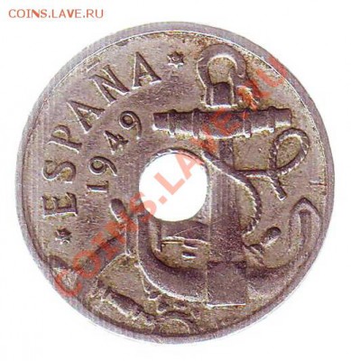 ИСПАНИЯ.50 СЕНТИМО.1949.ЯКОРЬ.до 02.12.12 в 22.00мск - испания. 50 сентимо. 1949. як 1.JPG