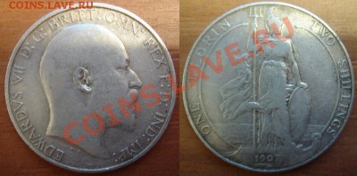 Великобритания: Ag-925 флорин 1907 Эдвард 7 до 30.11 22-00 - Флорин 1907.JPG