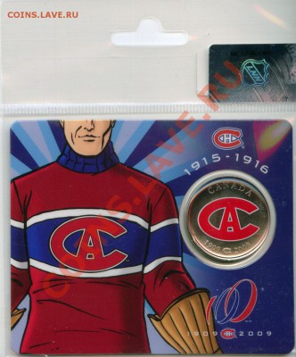 U44 Канада 50¢ 2009 Montreal Canadiens 1915-16 02.12 в 22°° - U44 Mont 1915-1916_1