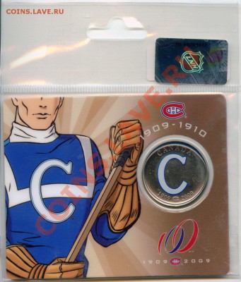 U45 Канада 50¢ 2009 Montreal Canadiens 1909-10 02.12 в 22°° - U41 Mont_1