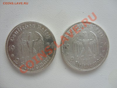 2 марки 1934 A Кирха . - 2 марки Кирха А - 1