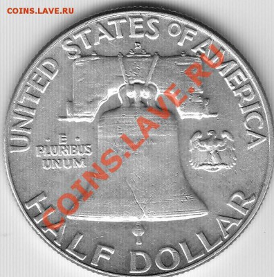 США 50 центов Франклин 1962D, серебро, до 02.12.12г 22-30мск - Франклин_1962_02