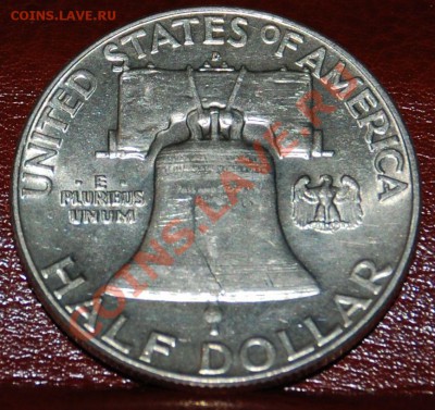 США 50центов Франклин, 1961D, серебро, до 02.12.12г 22-30мск - 1961_фото_2