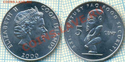 Кука острова, 2000г.идол, 5ц,2,до 02.12.2012г.22.00 по Москв - 5ц идол 2