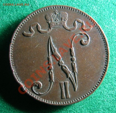 5  пенни Рус. Фин.  1906  г.   до  03.12.2012  в  22-00 МСК - 5 пенни 1906 г аверс