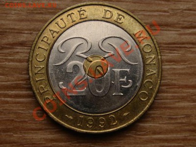 Монако 20 франков 1992 триметал до 30.11.12 в 21.00 М - IMG_6927