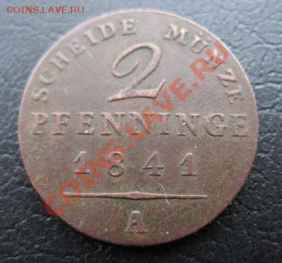 1841, Германия, 2 пф, до 04.12 в 21-00 мск - 1841 2