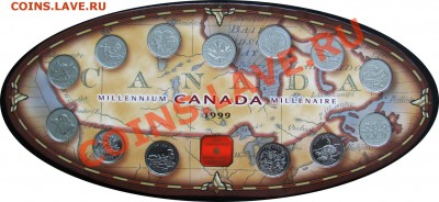 U58 Канада Набор куотеров Millenium 1999 до 04.12 в 22°° - J94 Canada Quarters 1999 Set