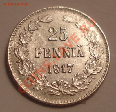 25 пенни 1917 г UNC без короны - 25 пенни 1917_1
