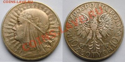 Иностранное СЕРЕБРО - много разного - 10 ядвига 1932