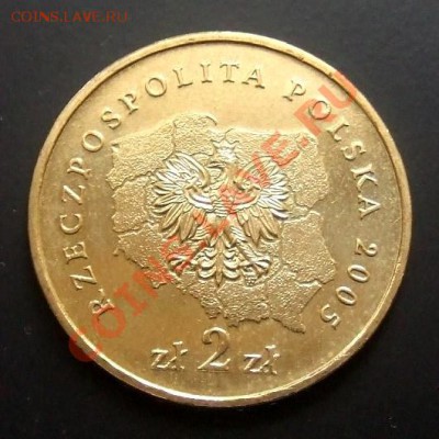 ПОЛЬША 2 злотых (2005) Западнопоморское до 02.12.12 (22.00) - Польша 2 злотых (2005) Западнопоморское воеводство Р