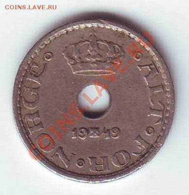 НОРВЕГИЯ.10 ОРЕ.1949. до 06.12.12 в 22.00мск - норвегия 10 оре 1949 1.JPG