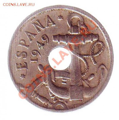 ИСПАНИЯ.50 СЕНТИМО.1949.ЯКОРЬ. до 06.12.12 в 22.00мск - испания 50 сентимо 1949 якорь 1.JPG