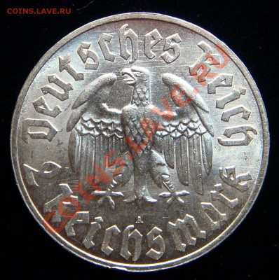 Германия 2 марки 1933А Лютер UNC - 1