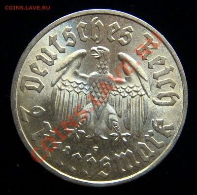 Германия 2 марки 1933F Лютер UNC - 1